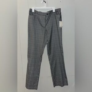 NWT Modern Fit Calvin Klein Plaid Black and White Pants